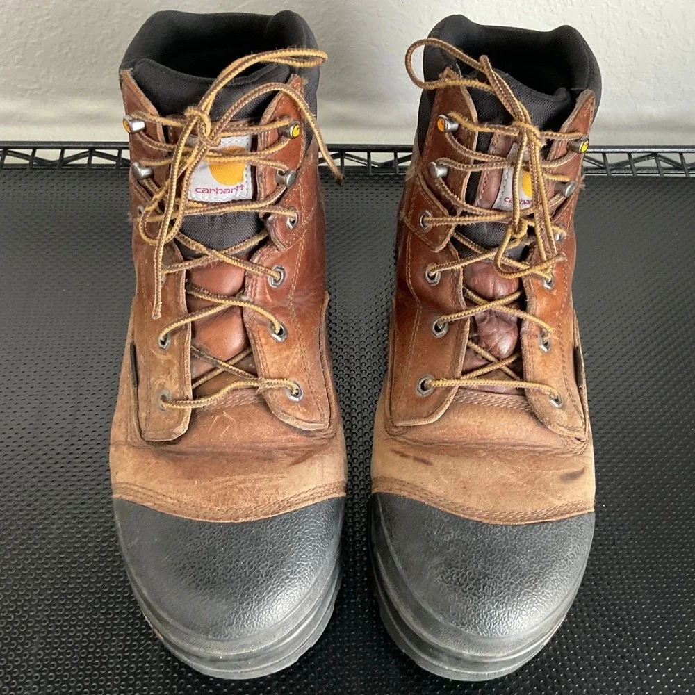 Carhartt Ground Force CME6355 Brown Waterproof Composite Toe Work Boots Mens 12M